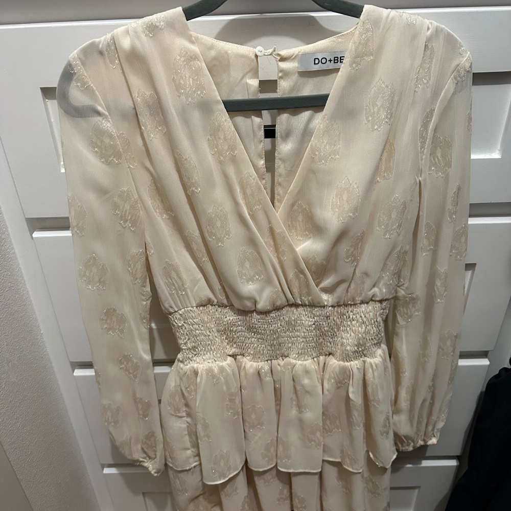 DO+BE Cream Long Sleeve Dress
